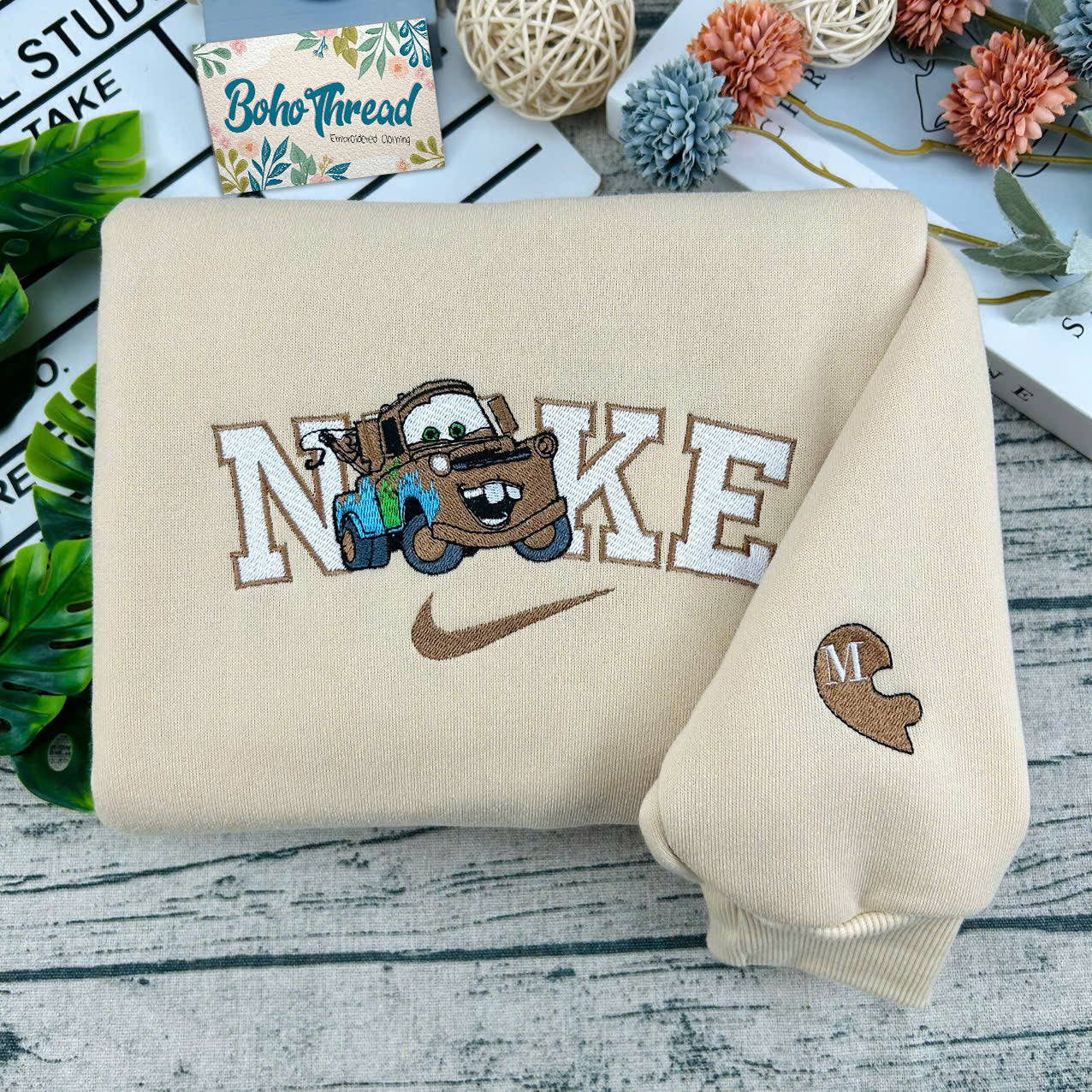 Cars Lightning McQueen & Sally Embroidered Couple Sweatshirts, Hoodies & T-shirts