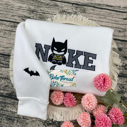 Hello Kitty & Batman Embroidered Couple Sweatshirts, Hoodies & T-shirts | Unique Duo