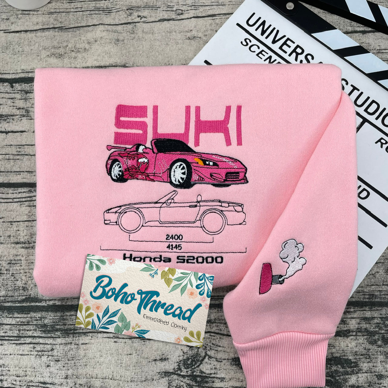 2 Fast 2 Furious Brian & Suki Embroidered Car Couple Sweatshirts, Hoodies & T-shirts