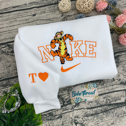 Winnie the Pooh & Friends Embroidered Couple Sweatshirts, Hoodies & T-shirts