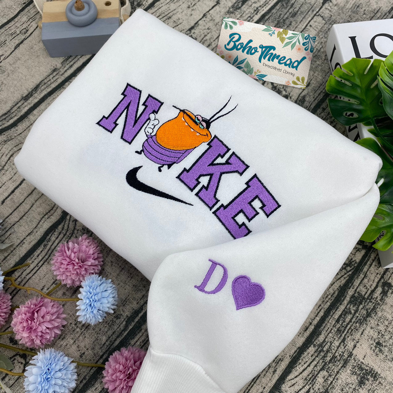 Oggy and the Cockroaches Embroidered Best Friend Sweatshirts, Hoodies & T-shirts