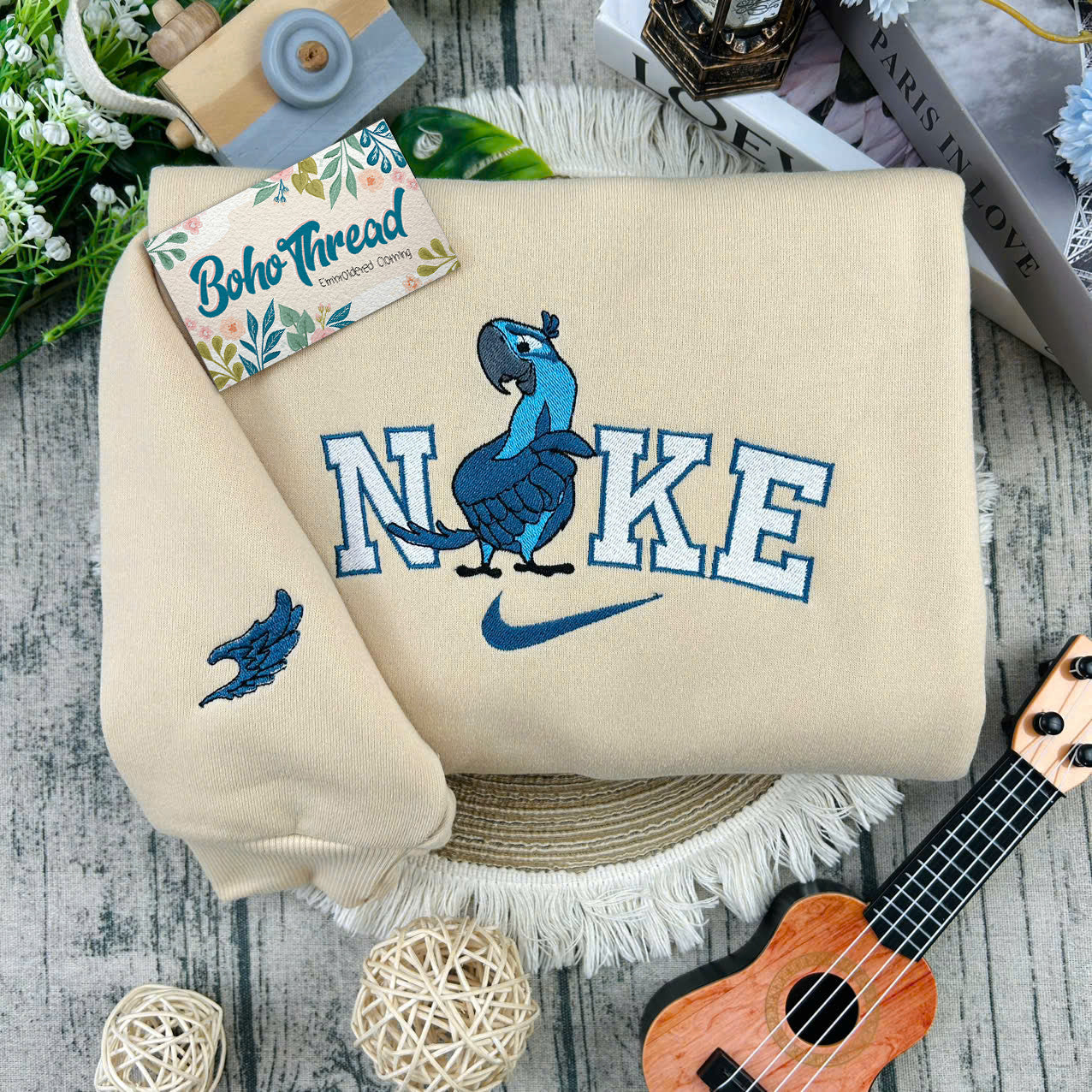 Rio Movie Blu, Jewel & Friends Embroidered Couple Sweatshirts, Hoodies & T-shirts