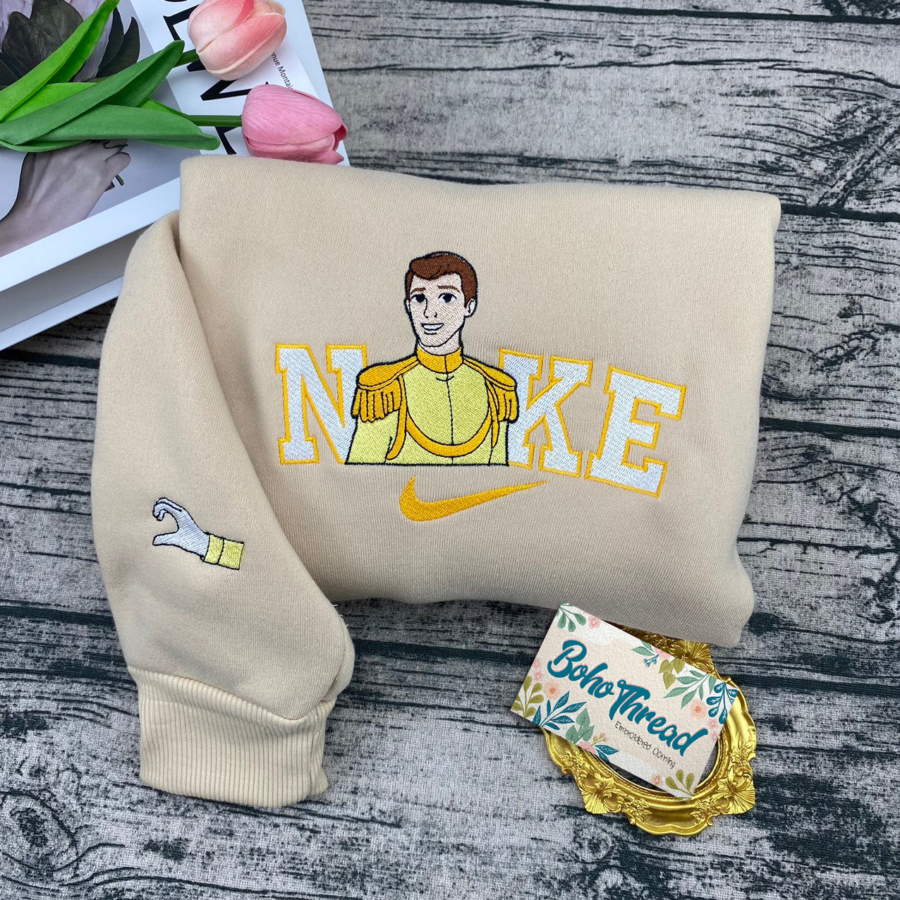 Disney Cinderella & Prince Charming Embroidered Couple Sweatshirts, Hoodies & T-shirts