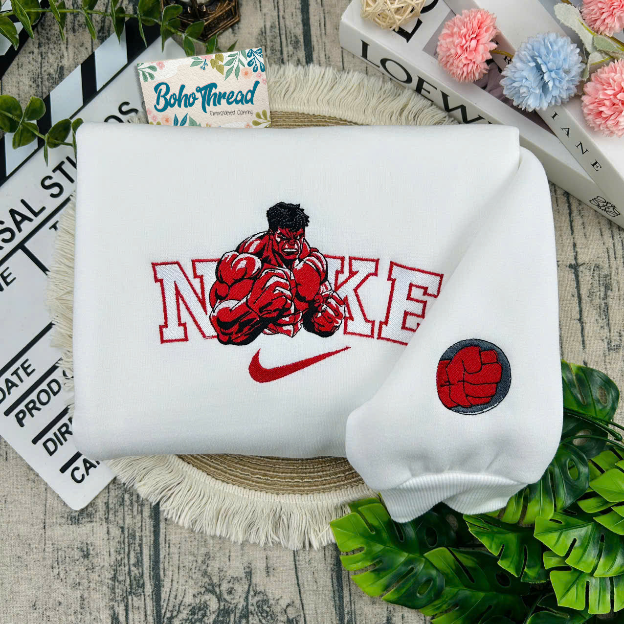 Captain America & Hulk Embroidered Couple Sweatshirts, Hoodies & T-shirts | Marvel Fan Gift