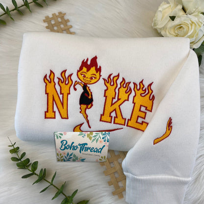 Elemental Ember & Wade Embroidered Couple Sweatshirts, Hoodies & T-shirts