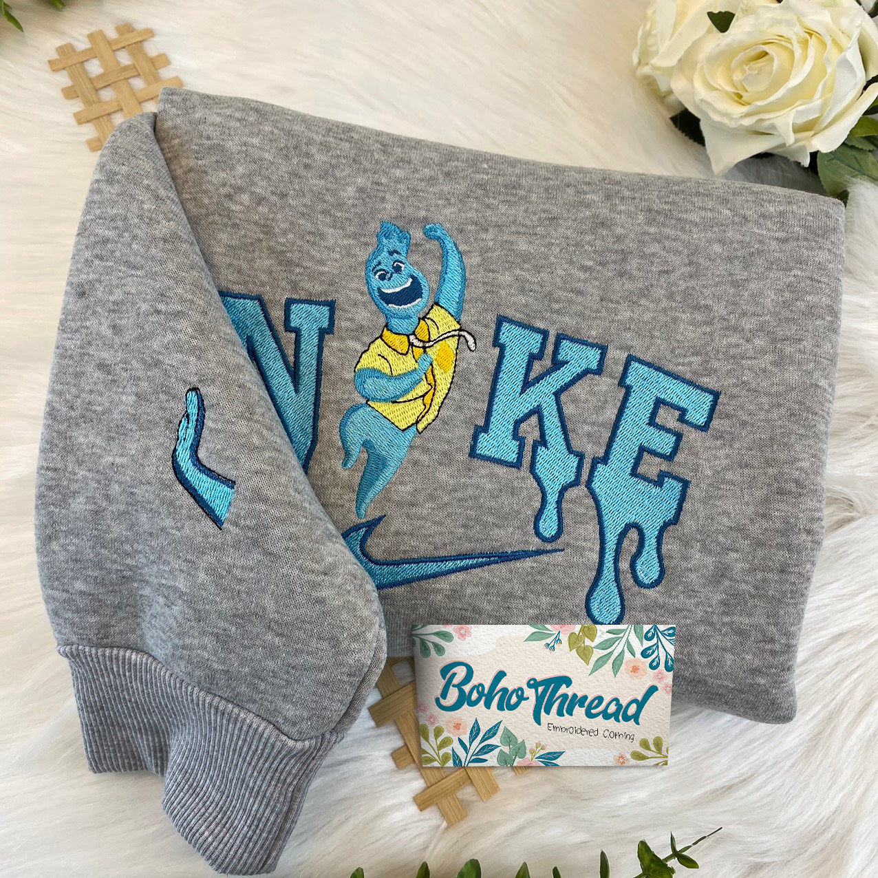 Elemental Ember & Wade Embroidered Couple Sweatshirts, Hoodies & T-shirts