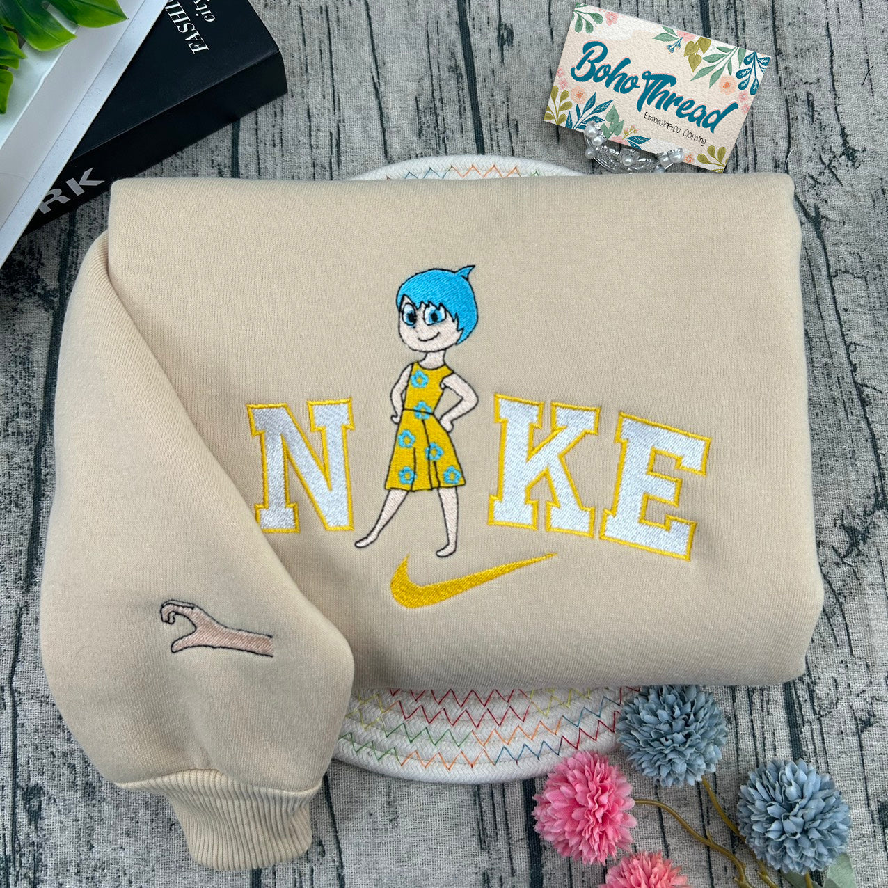 Inside Out Emotions Embroidered Couple Sweatshirts, Hoodies & T-shirts