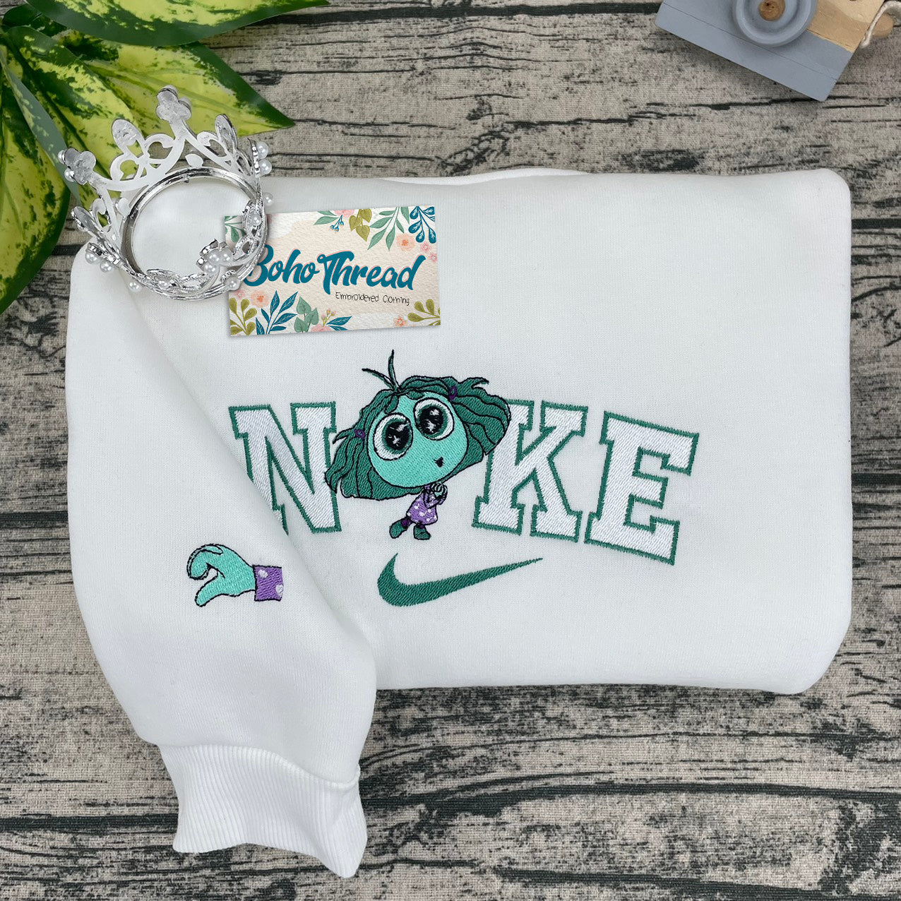 Inside Out Emotions Embroidered Couple Sweatshirts, Hoodies & T-shirts