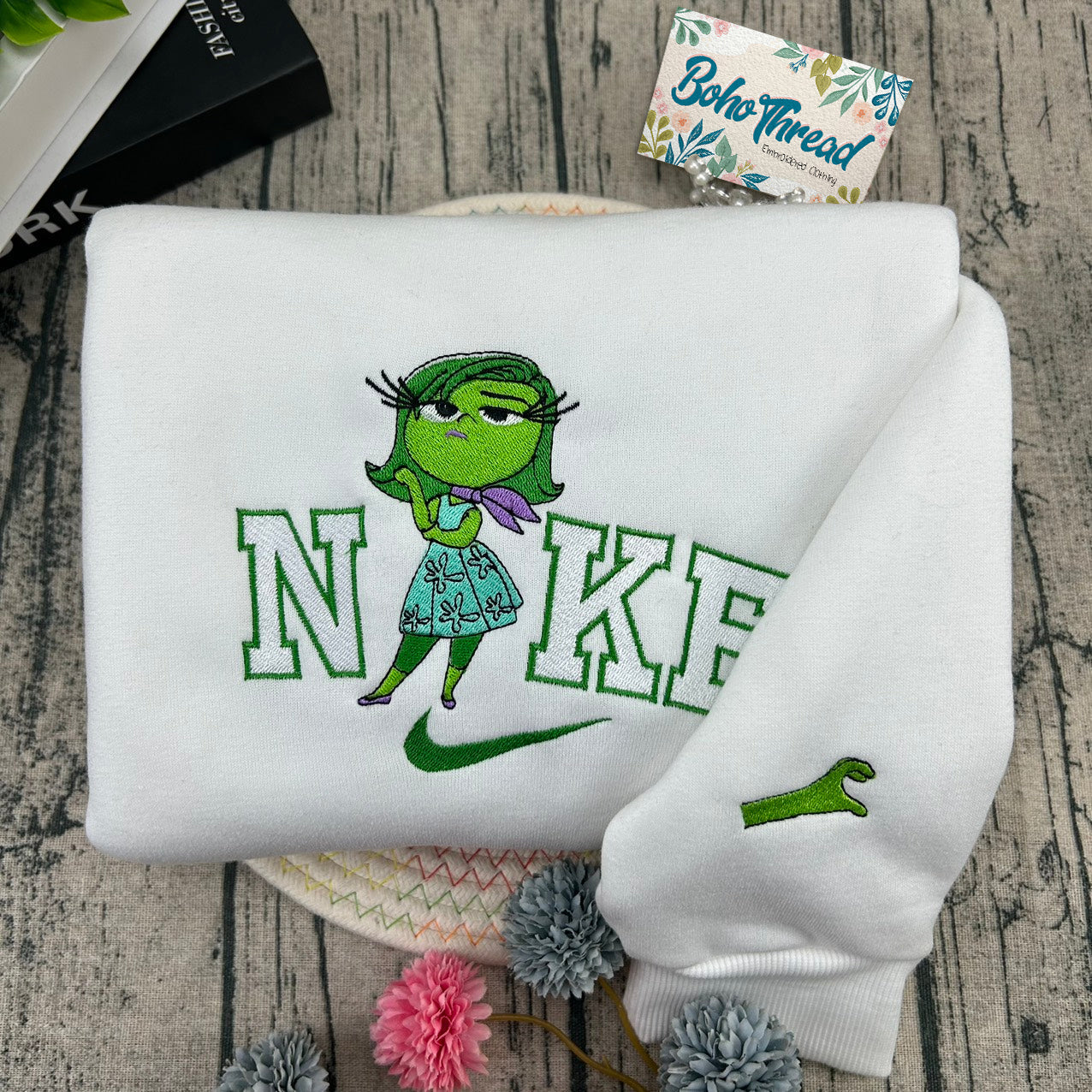 Inside Out Emotions Embroidered Couple Sweatshirts, Hoodies & T-shirts