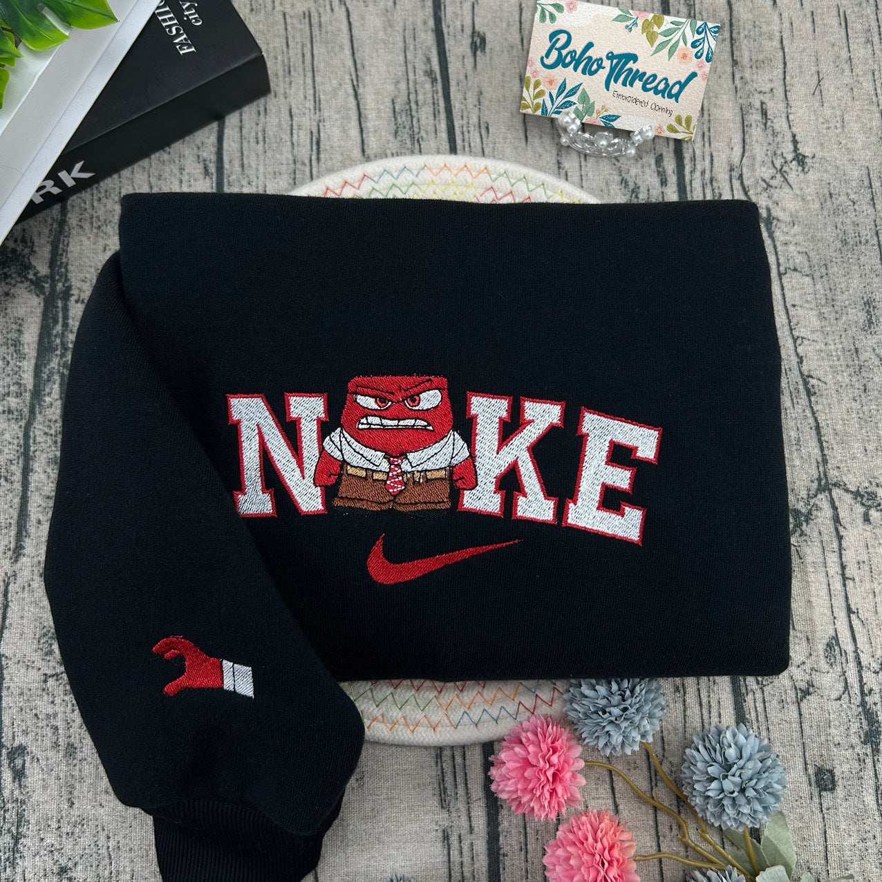 Inside Out Emotions Embroidered Couple Sweatshirts, Hoodies & T-shirts