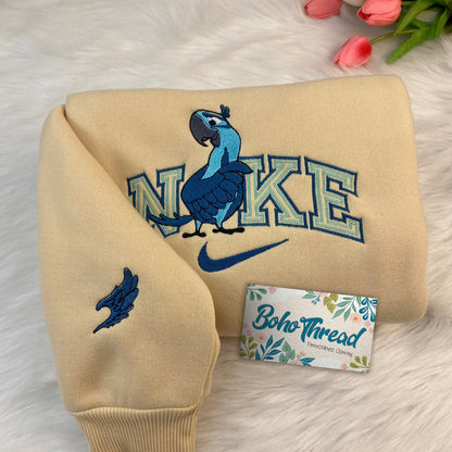 Rio Movie Blu & Jewel Embroidered Couple Sweatshirts, Hoodies & T-shirts