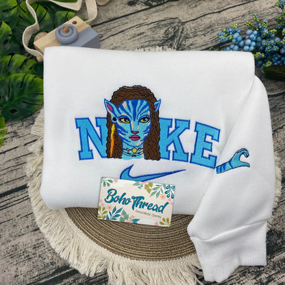 Avatar Jake Sully & Neytiri Embroidered Couple Sweatshirts, Hoodies & T-shirts