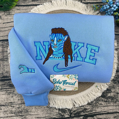 Avatar Jake Sully & Neytiri Embroidered Couple Sweatshirts, Hoodies & T-shirts