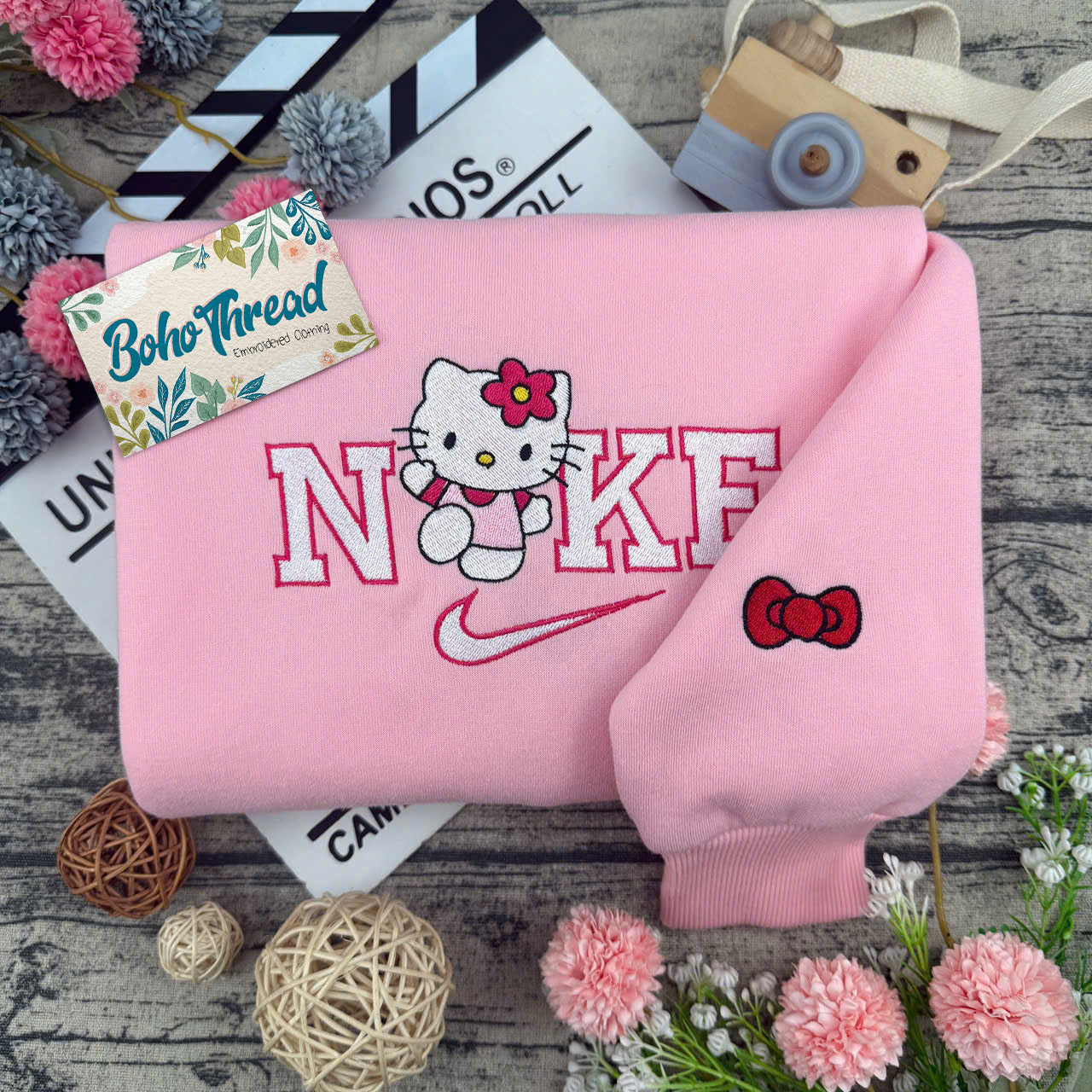 Hello Kitty & Batman Embroidered Couple Sweatshirts, Hoodies & T-shirts | Unique Duo