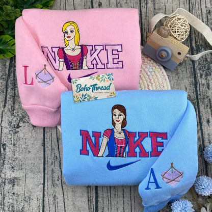 Cinderella Anastasia & Drizella Embroidered Sister Couple Sweatshirts, Hoodies & T-shirts