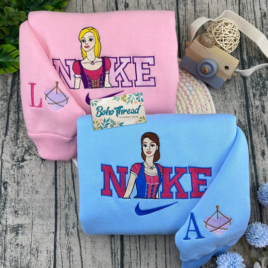 Cinderella Anastasia & Drizella Embroidered Sister Couple Sweatshirts, Hoodies & T-shirts