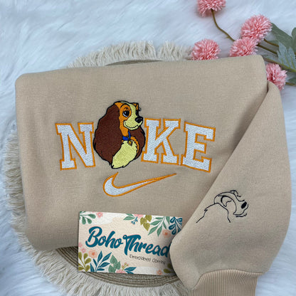 Lady and the Tramp Embroidered Couple Sweatshirts, Hoodies & T-shirts | Disney Gift