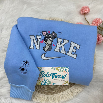 Lady and the Tramp Embroidered Couple Sweatshirts, Hoodies & T-shirts | Disney Gift