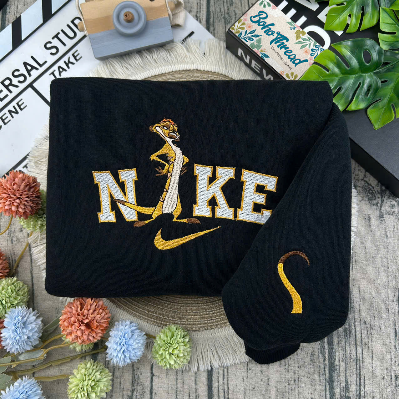 The Lion King Simba, Timon & Pumbaa Embroidered Couple Sweatshirts, Hoodies & T-shirts