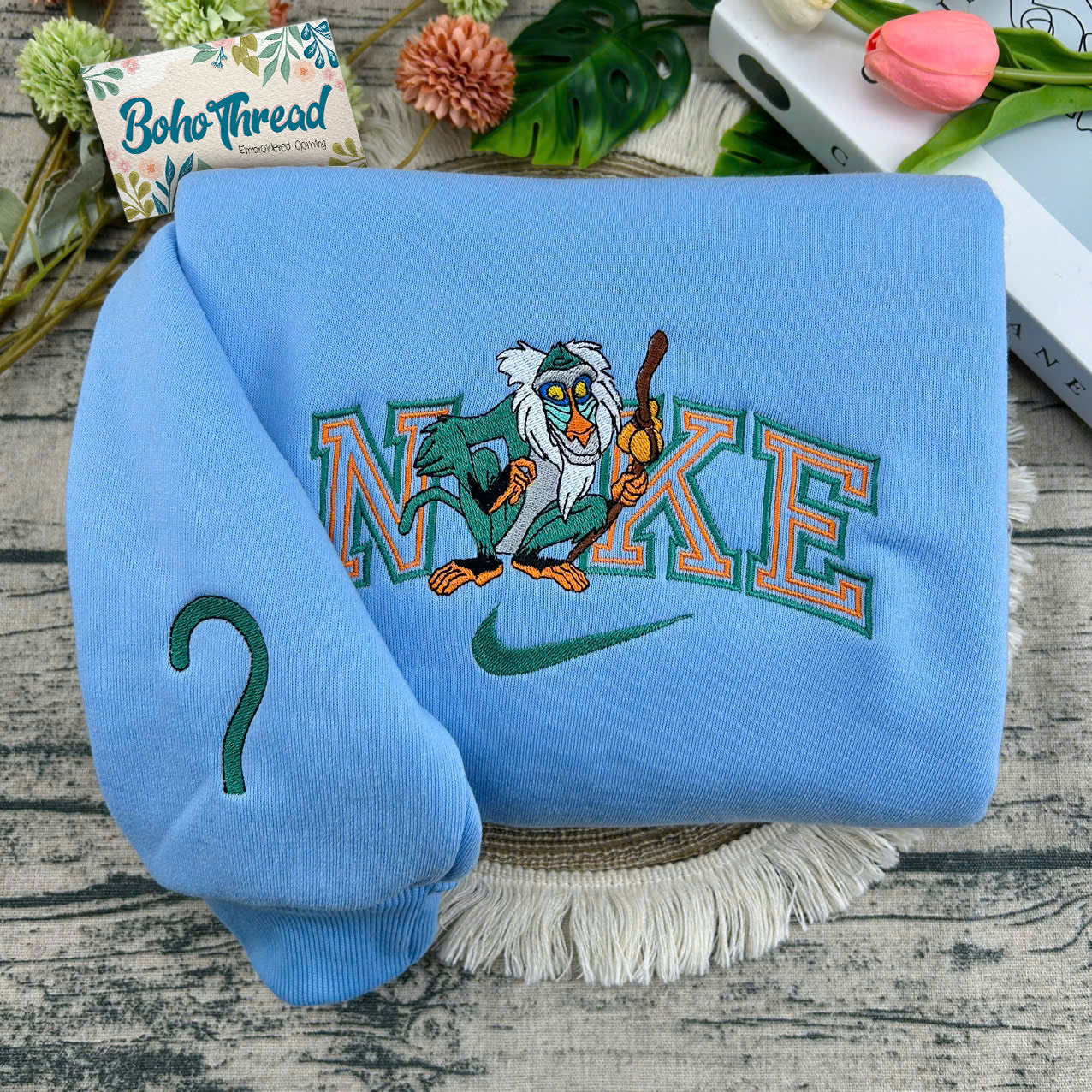 The Lion King Timon, Pumbaa & Rafiki Embroidered Couple Sweatshirts, Hoodies & T-shirts