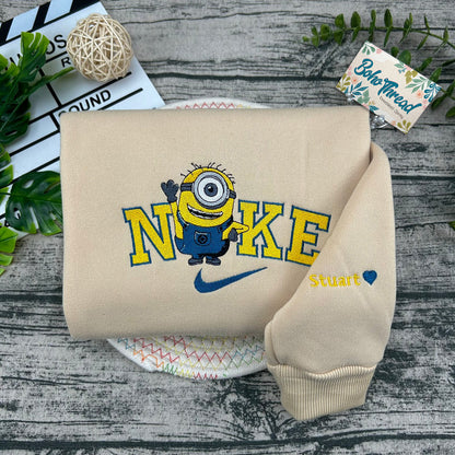 Minions & Gru Embroidered Couple Sweatshirts, Hoodies & T-shirts | Despicable Me Fan Gift