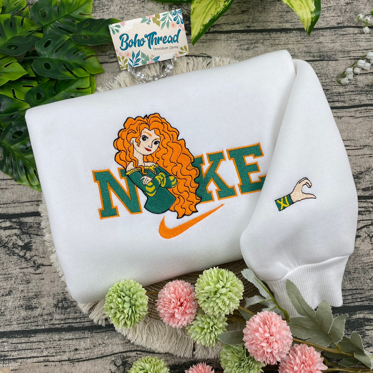Brave Merida & Queen Elinor Embroidered Mother/Daughter Sweatshirts, Hoodies & T-shirts