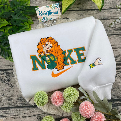 Brave Merida & Queen Elinor Embroidered Mother/Daughter Sweatshirts, Hoodies & T-shirts