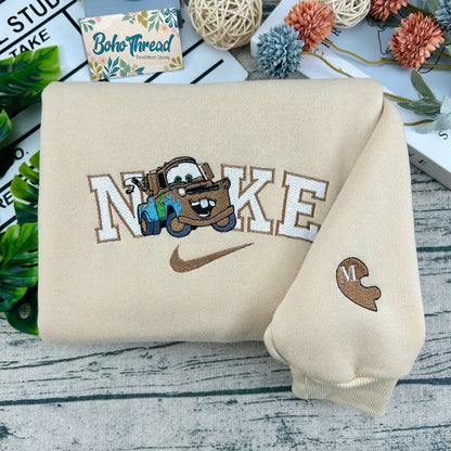 Cars Lightning McQueen & Sally Embroidered Couple Sweatshirts, Hoodies & T-shirts