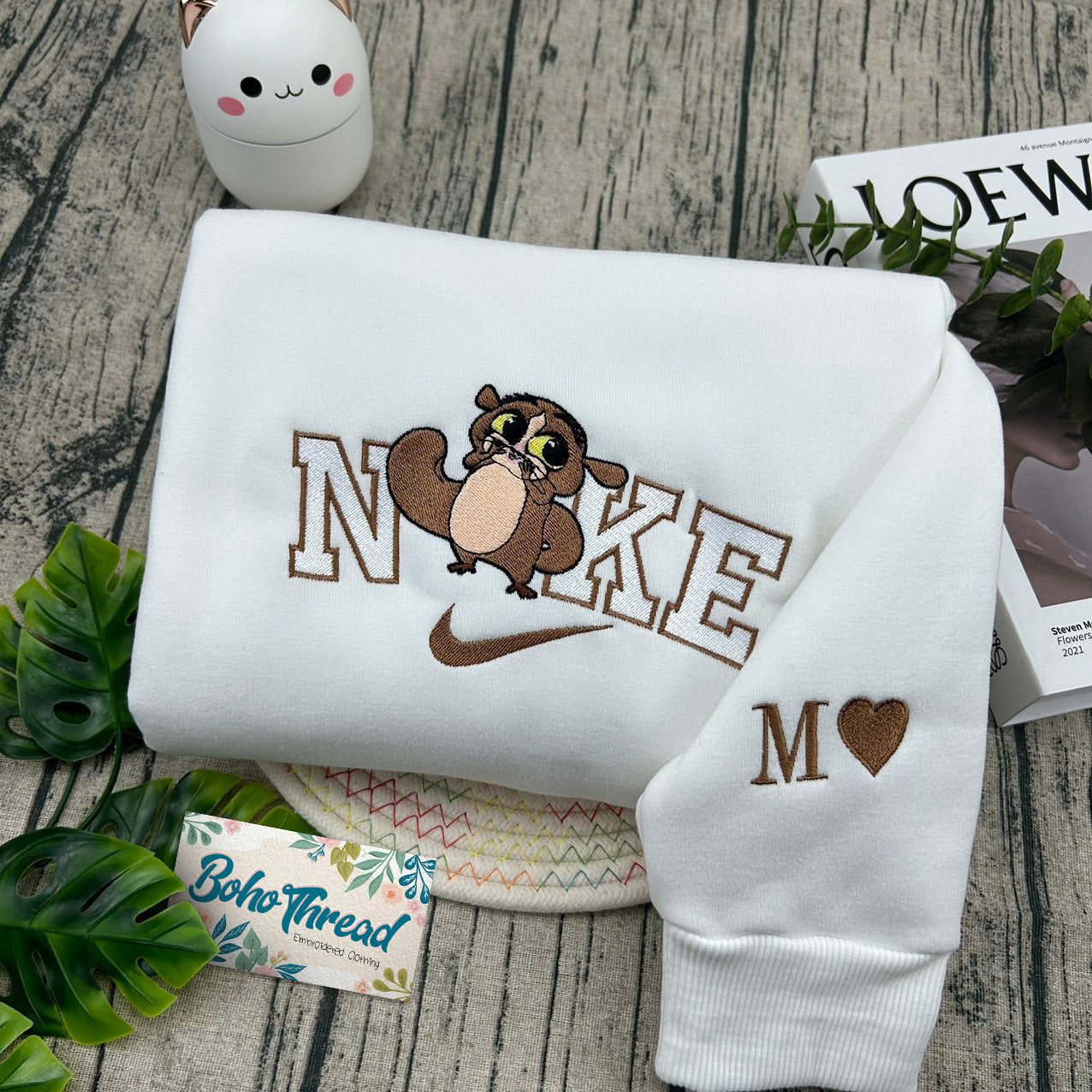 Madagascar Lemurs King Julien & Maurice Embroidered Couple Sweatshirts, Hoodies & T-shirts