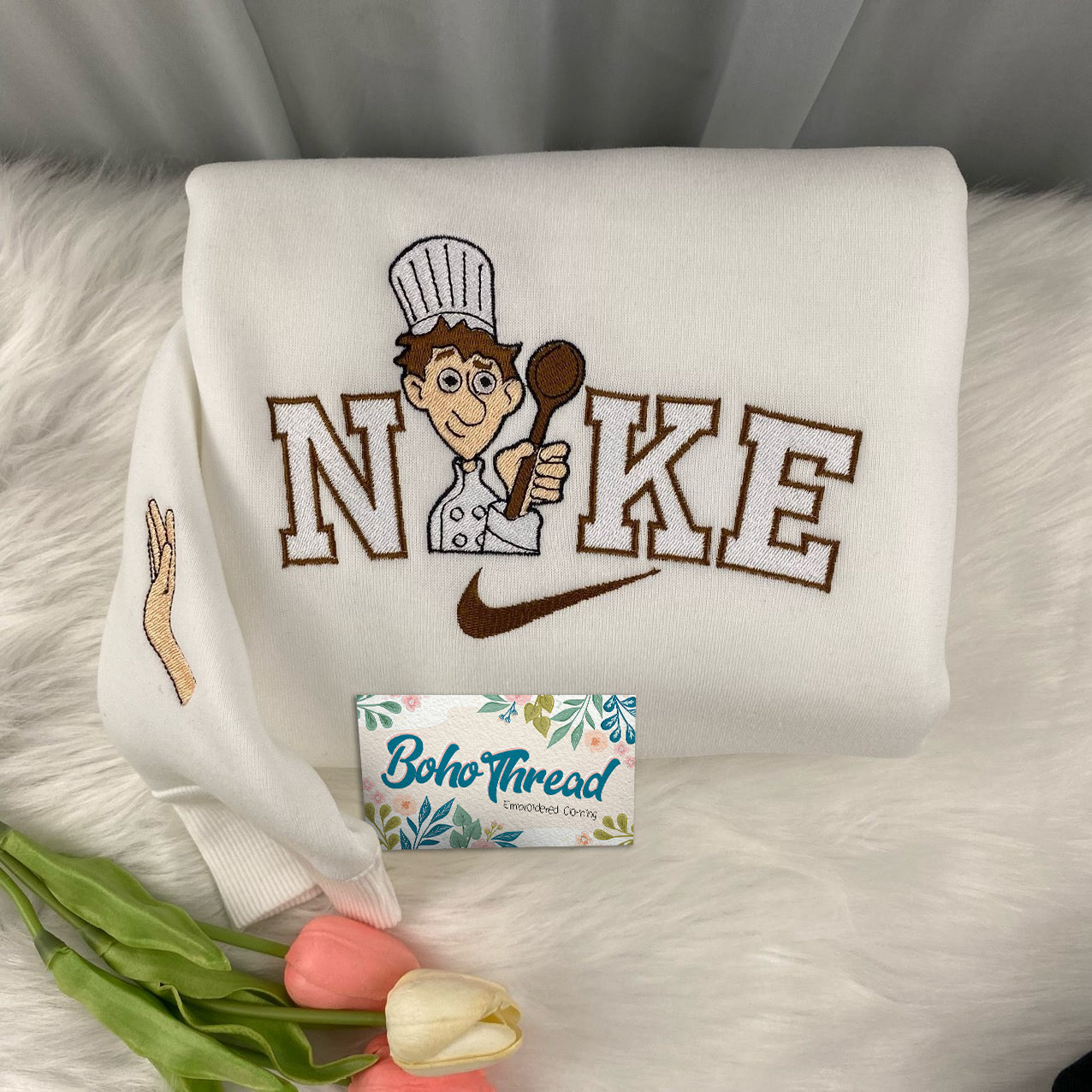Ratatouille Remy & Linguini Embroidered Couple Sweatshirts, Hoodies & T-shirts