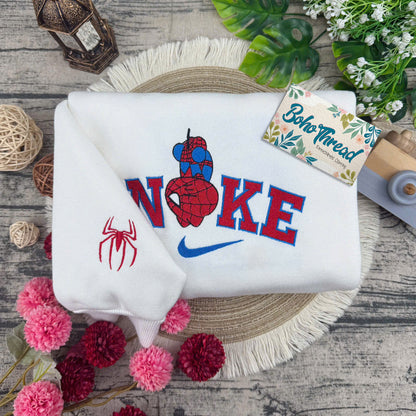 Cute Cartoon & Superhero Embroidered Sweatshirt, Hoodie, T-Shirt – Hello Kitty & Spider-Man Design Gift