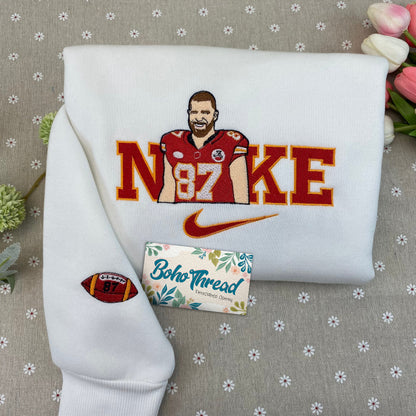 Personalized Embroidered Sweatshirt, Hoodie, T-Shirt – Taylor & Travis Couple Design Gift