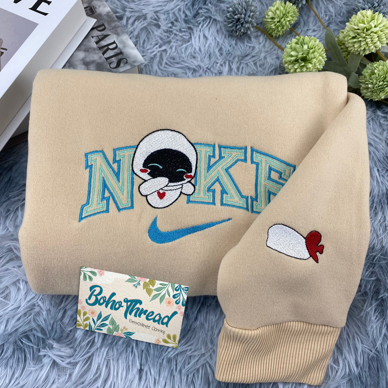 Personalized Embroidered Sweatshirt, Hoodie, T-Shirt – Walle & Eve Design Gift