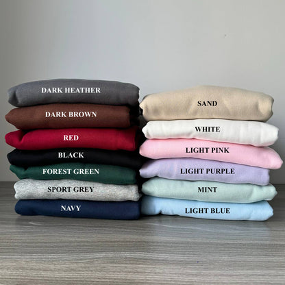 Personalized Halloween Embroidered Sweatshirt, Hoodie, T-Shirt – Victor & Emily Matching Design Gift